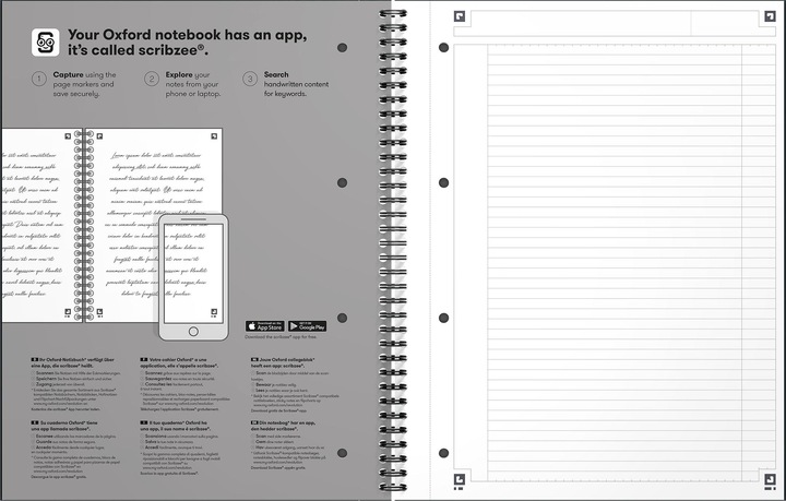 Produktbild Oxford Notizbuch (A4, Liniert, Harter Einband)