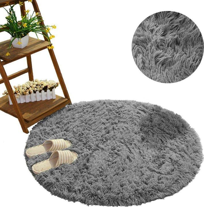 Immagine prodotto Strado Tappeto rotondo Shaggy 200x200 SilverFur (grigio chiaro) universale (Ø 200 cm)