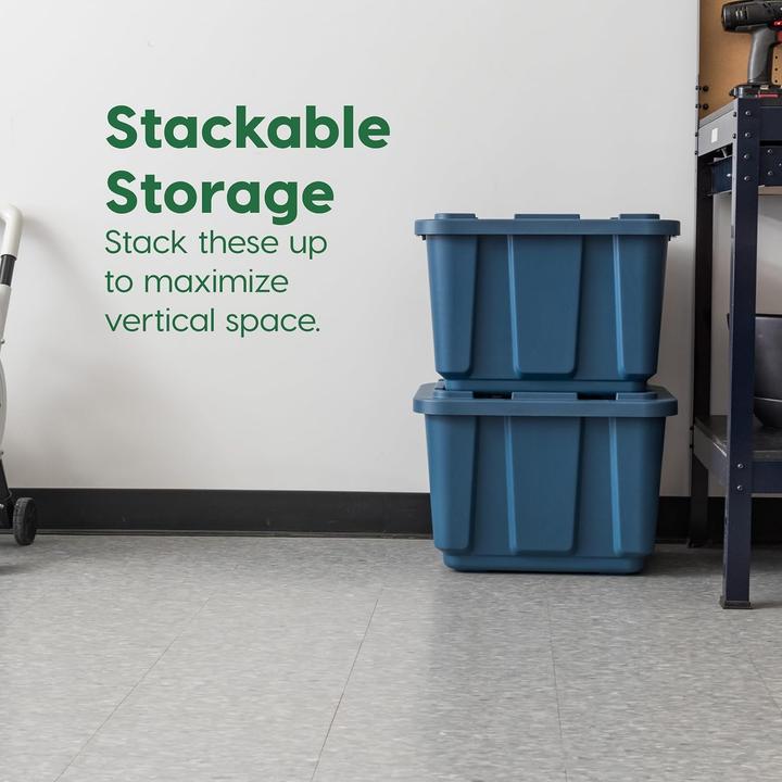 Actual product image Iris Ohyama Heavy Duty Storage Bins with Lids (38 cm, 45 l, 4x)