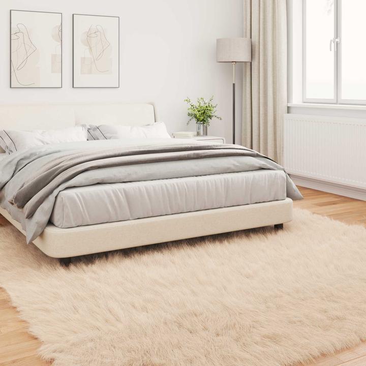 Produktbild vidaXL Kunstschaffell Teppich (200 x 200 cm)