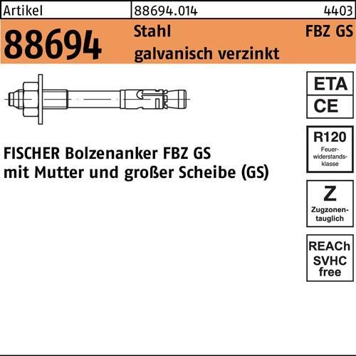 Produktbild Fischer Bolzenanker FBZ 10/10 GS (1 Stk.)