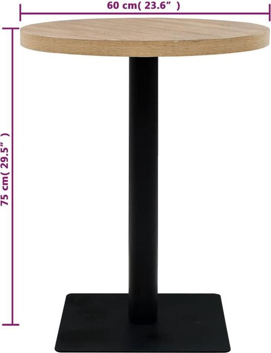 Produktbild vidaXL Stehtisch (60 x 60 x 75 cm)