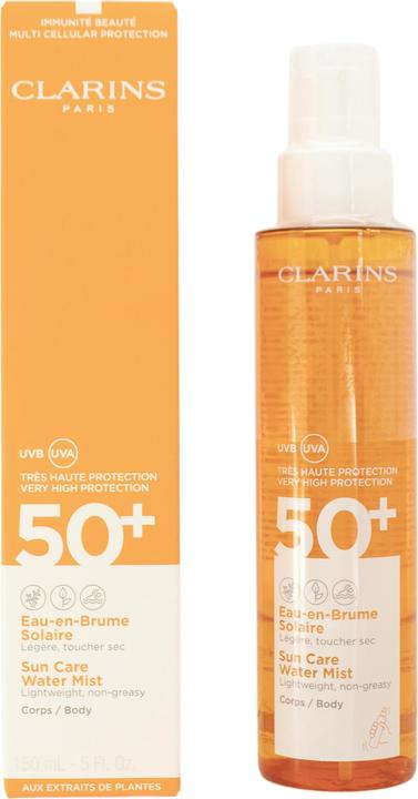 Image du produit Clarins Brumisateur d'eau Sun Care (Spray solaire, SPF 50, 150 ml)