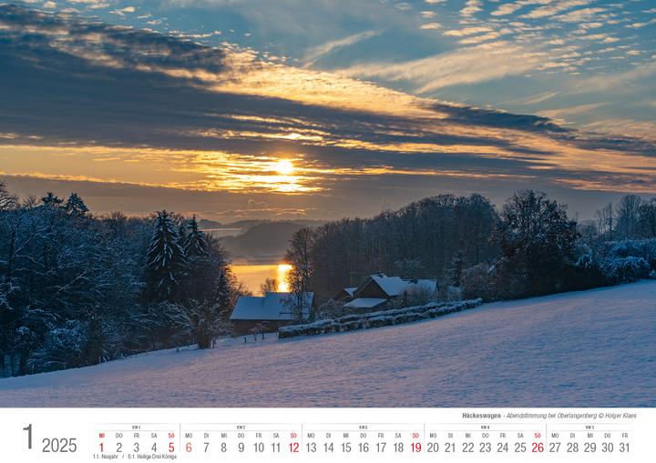 Immagine prodotto Hückeswagen 2025 calendario illustrato A3 paesaggio con rilegatura a spirale (A3)