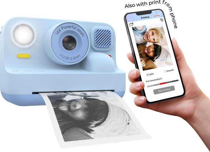 Actual product image Denver KCA-1374 Bluetooth Blue Kinderkamera