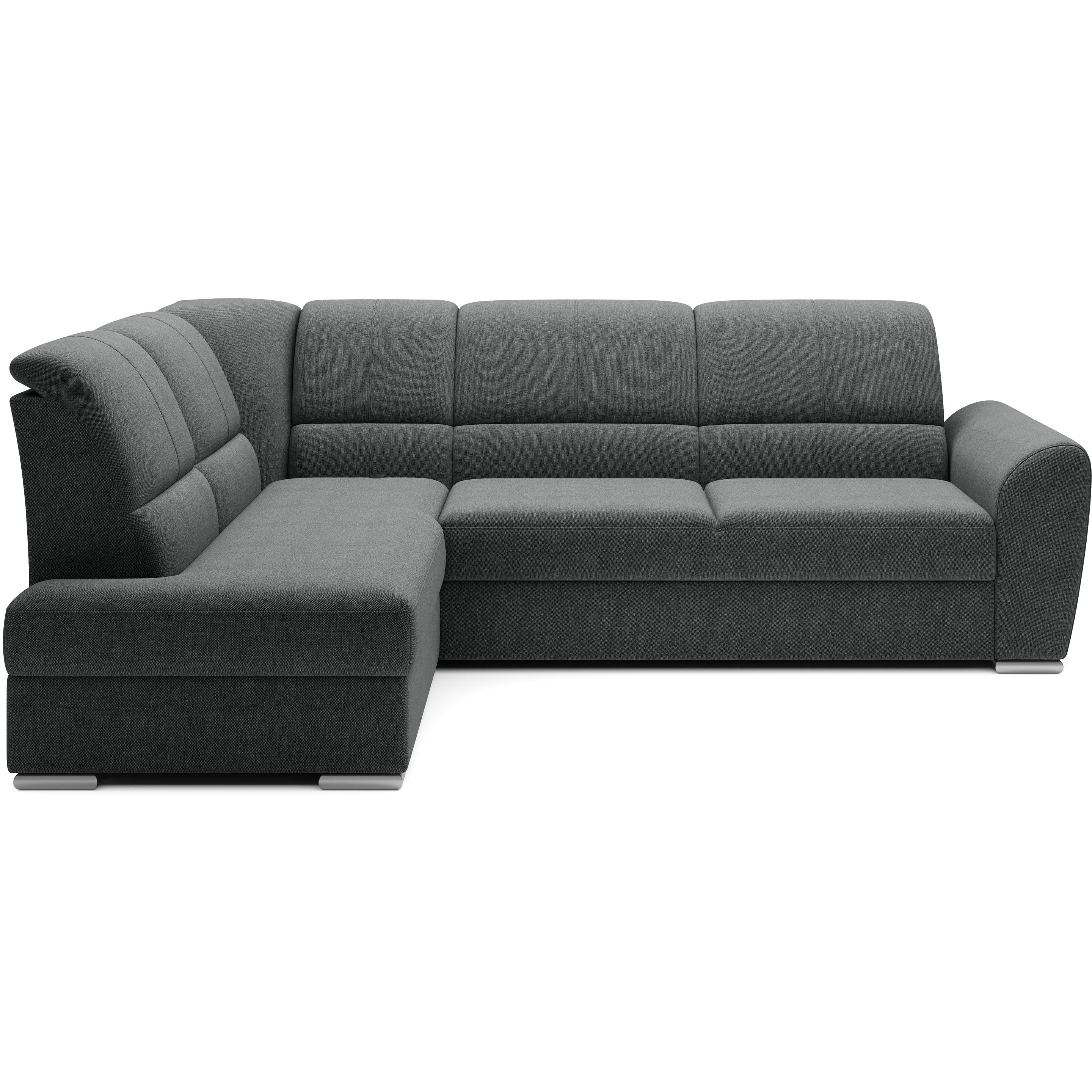 ELTAP, Sofa, Siber (Ecksofa, 3-Sitzer, Bettsofa)