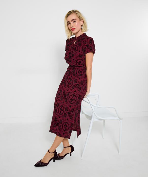 Image du produit Joe Browns Flocked Stretch Midi Dress (42)