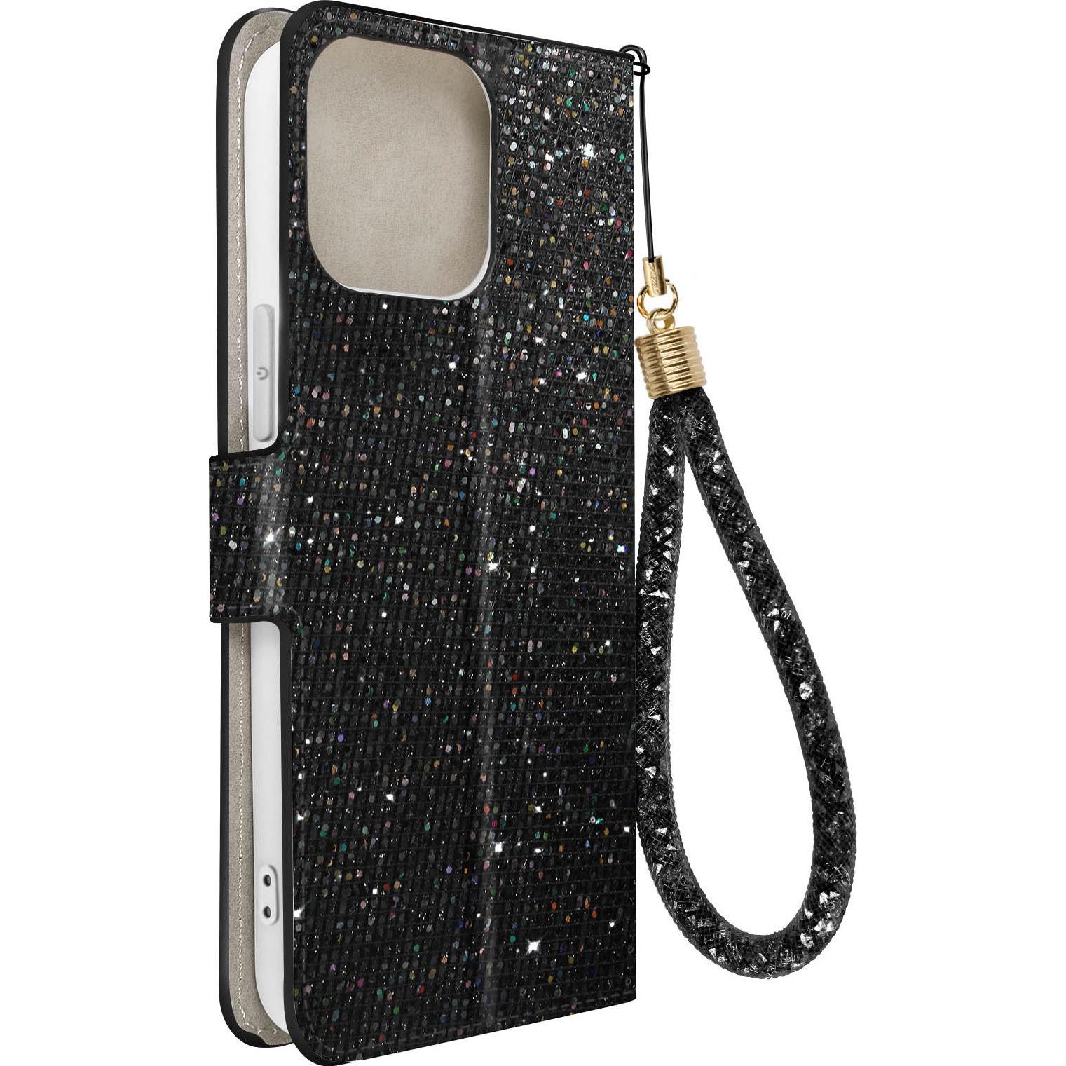 Avizar Disco Glam Edition Series (Apple iPhone 15 Pro), Smartphone Hülle, Schwarz