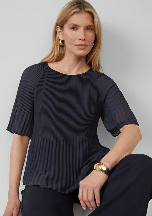 Immagine prodotto S.Oliver Bluse Plissierte Chiffonbluse mit kurzen Ragalanärmeln (38)