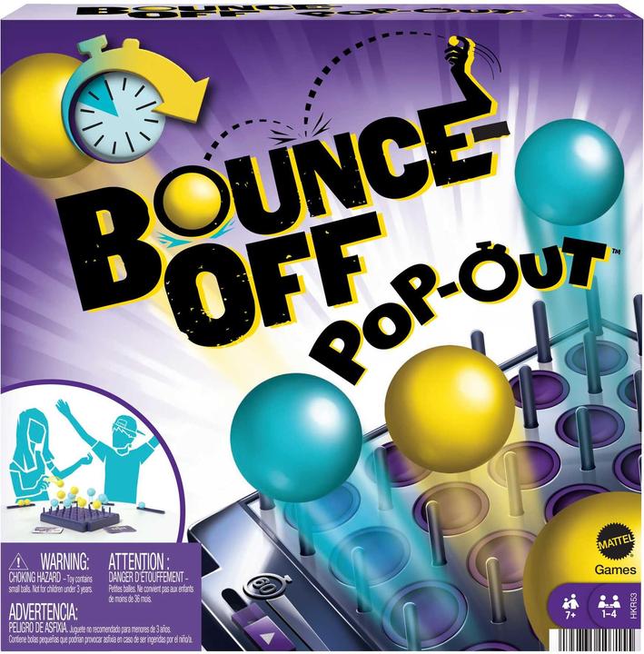 Mattel Games Bounce Off Revival: Pop Out (Multilingual)