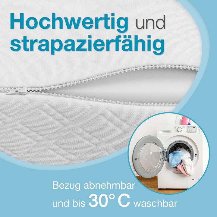 Produktbild Bestschlaf Venenkissen Beinhochlagerungskissen aus Memory Foam, Beinkissen zur Entlastung, Lagerungskissen mit (16 x 68 x 40 cm)