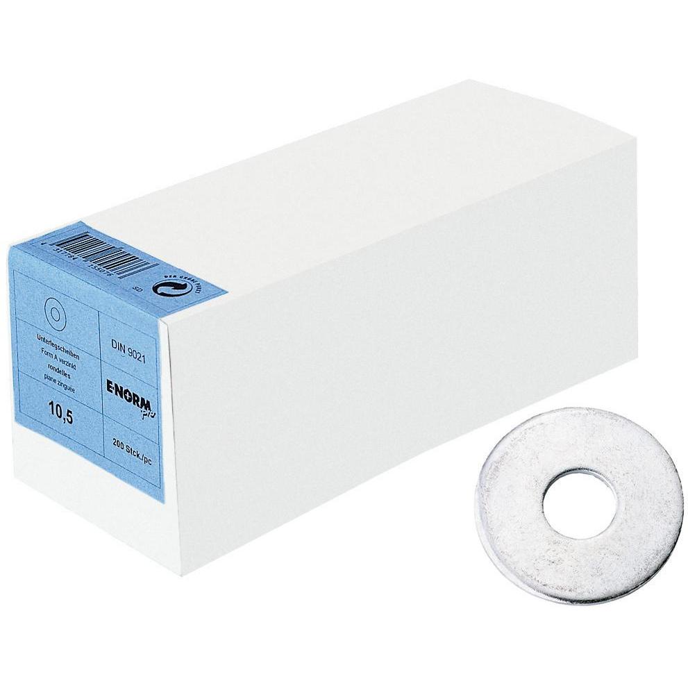 E-NORMpro, Muttern + Unterlegscheiben, DIN 9021 ST galZn 6,4 KP