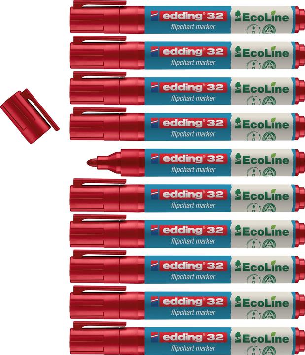 Produktbild Edding Flipchart Marker 31 (Rot, 3 mm, 1 x)