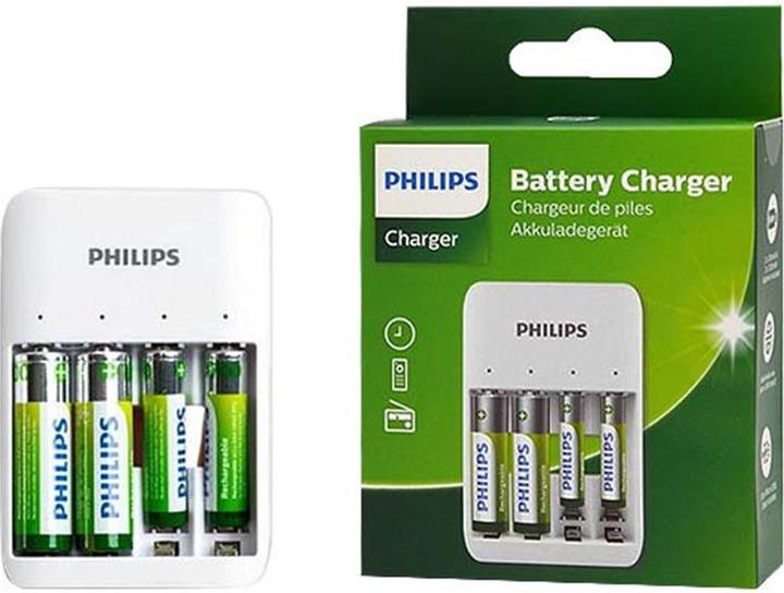Produktbild Philips SCB4013NB (4 Stk., AAA, AA, 1300 mAh, Ladegerät inkl. Akku)