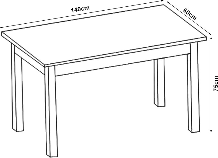 Actual product image En.Casa Florence (140 x 60 x 75 cm)