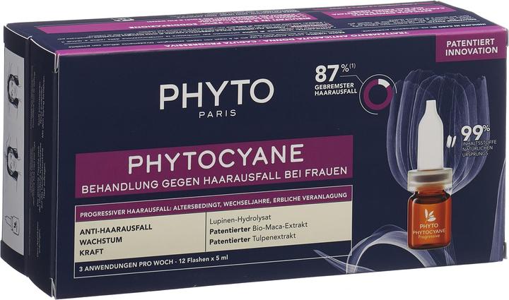Produktbild Phyto Phytocyane Women Prog deutsch/italienisch 12 Fl 5 ml (60 ml)