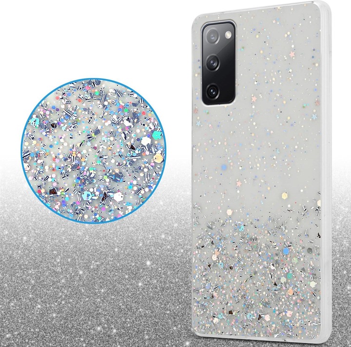 Actual product image Cadorabo TPU cover sparkling glitter (Samsung Galaxy S20 FE)