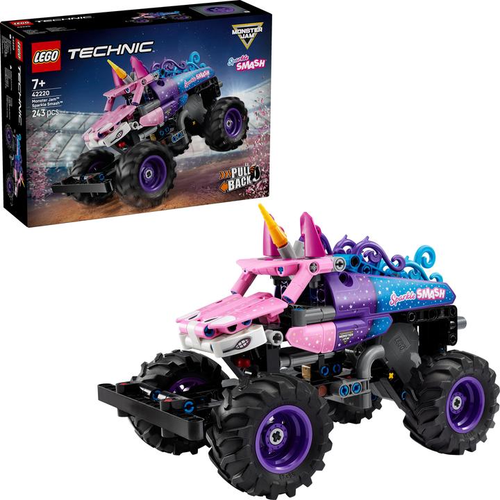 Actual product image LEGO Monster Jam Sparkle Smash mit Rückziehmotor (42220, LEGO Technic)