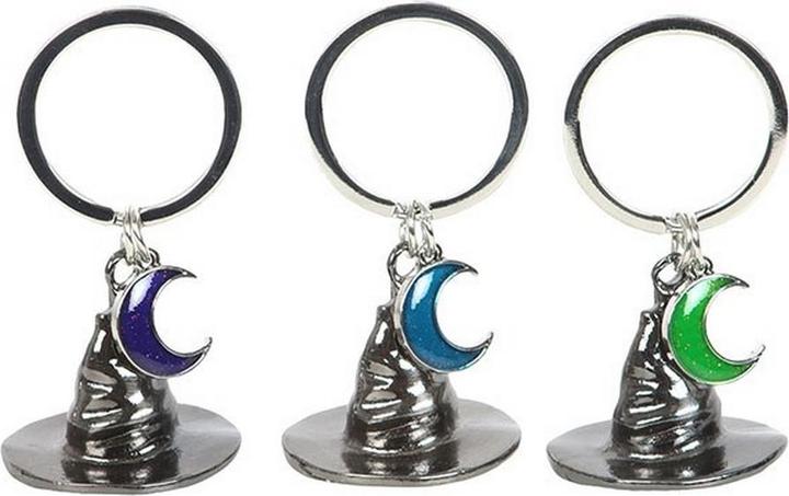 Actual product image Something Different Coven Sisters Witch Hat Keyring (Pack of 3)