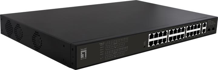 Produktbild LevelOne Switch 28x GE GEP-2821 224PoE (28 Ports)