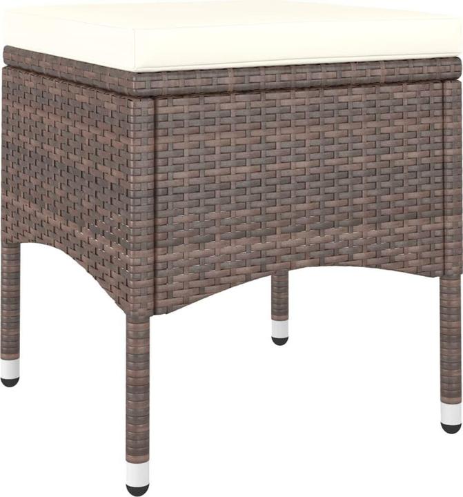Produktbild vidaXL Gartenstuhl und Hocker