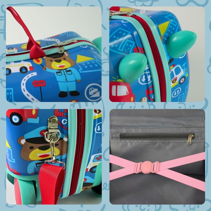 Immagine prodotto Hermex Kinderkoffer Hartschalenkoffer Reisegepäck Kindertrolley Koffer (18 l)