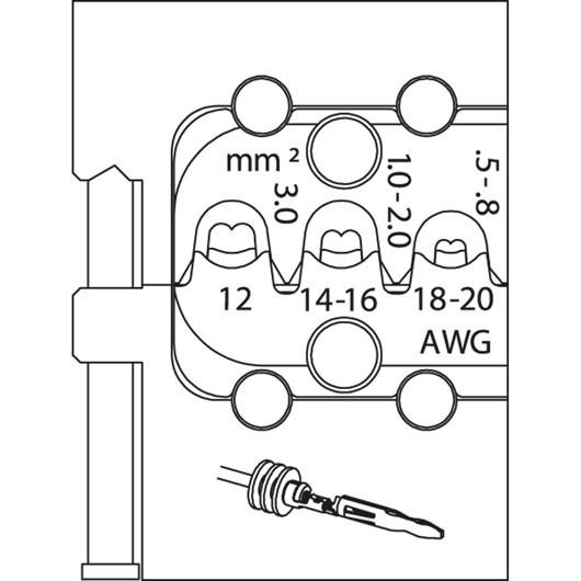Produktbild Gedore 8140-20 Modul-Einsatz für Lamellenkontakt (75 mm)