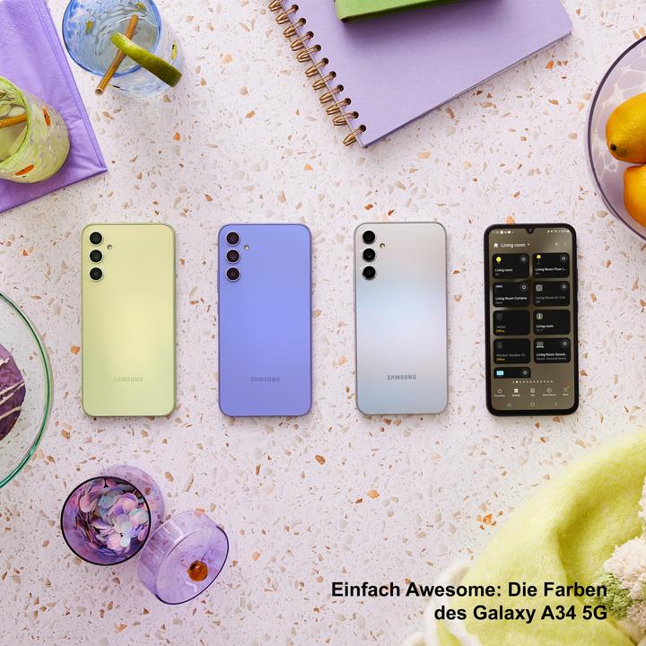 Produktbild Samsung Galaxy A34 5G (128 GB, Awesome Violet, 6.60", Dual SIM, 5G)
