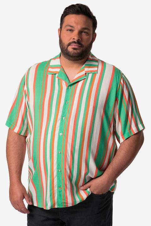 Immagine prodotto Men+ Streifenhemd, Halbarm, Cuba-Kragen (7XL)
