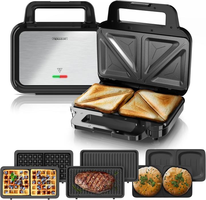 Image du produit Arendo Appareils à sandwichs avec plaques interchangeables