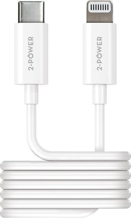 Image du produit 2-Power Câble 1M USB-C vers Lightning USB (1 m)