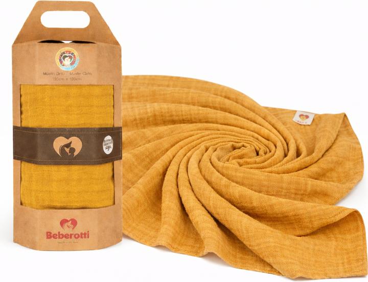 Actual product image Beberotti Organic Muslin Swaddle Blanket (120 cm, 120 cm)
