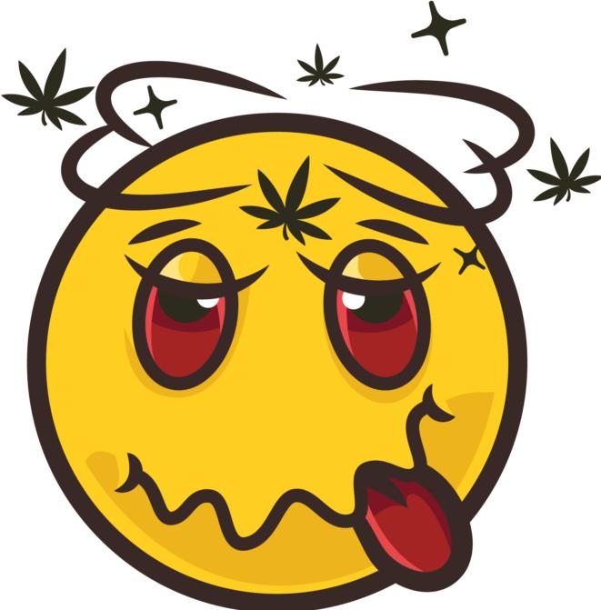 Image du produit Bügelbilder Bügelbild Stoned Emoji on High (1 x)