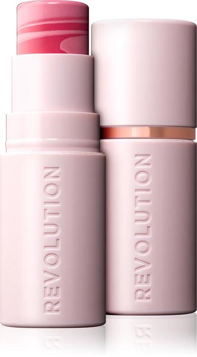 Actual product image Makeup Revolution Skin Silk Blush Stick (Light Pink Marble)