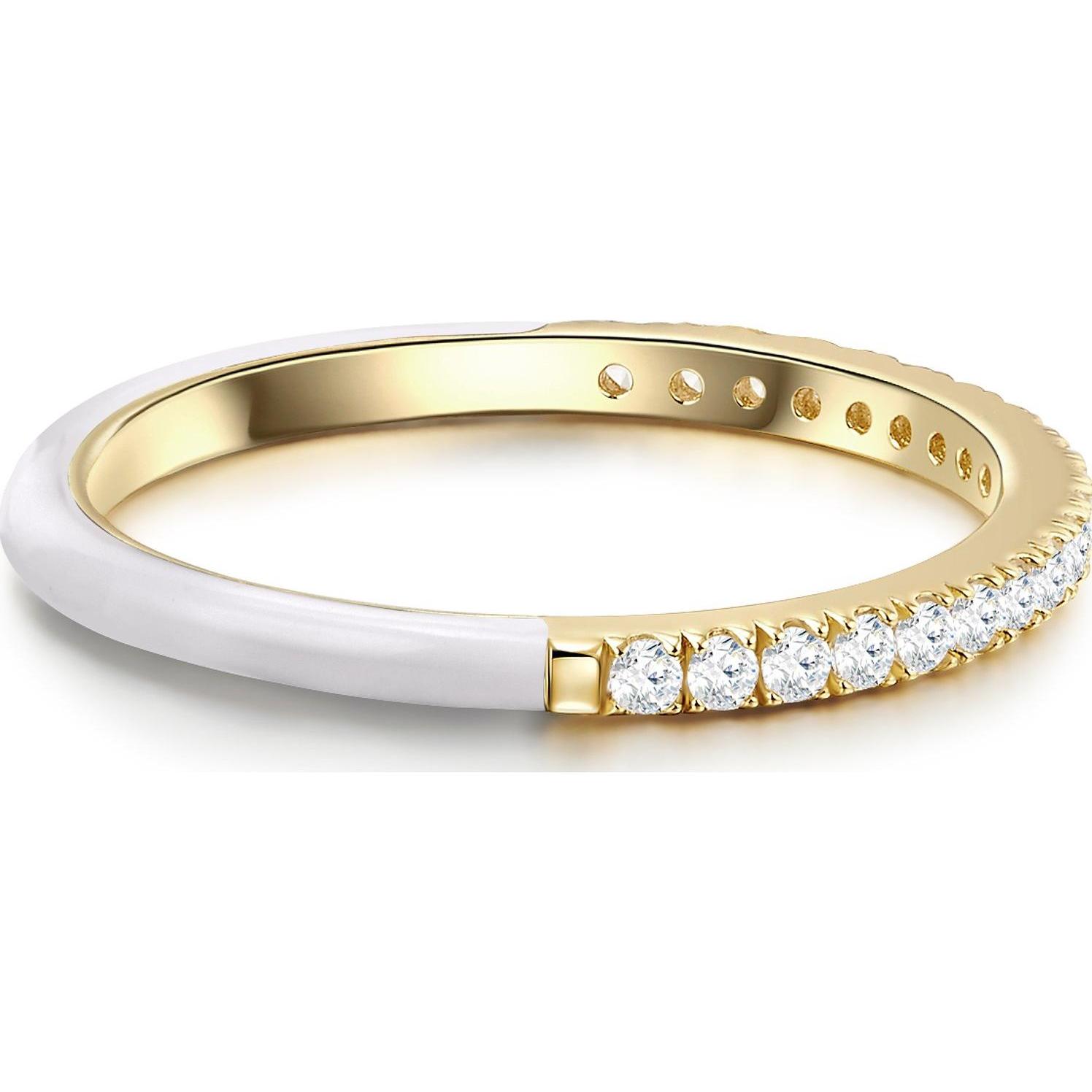Thumbnail - Glanzstücke München, Ring, Damen Sterling Silber Zirkonia gelbgold - 23998, (56, 925 Silber)