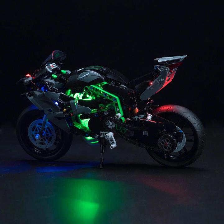 Produktbild BrickBling LED Licht Set für LEGO Kawasaki Ninja H2R Motorrad (42170)