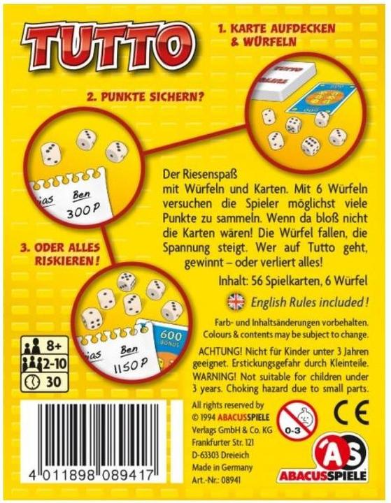 Produktbild Abacus Tutto (Deutsch, Französisch, Italienisch)