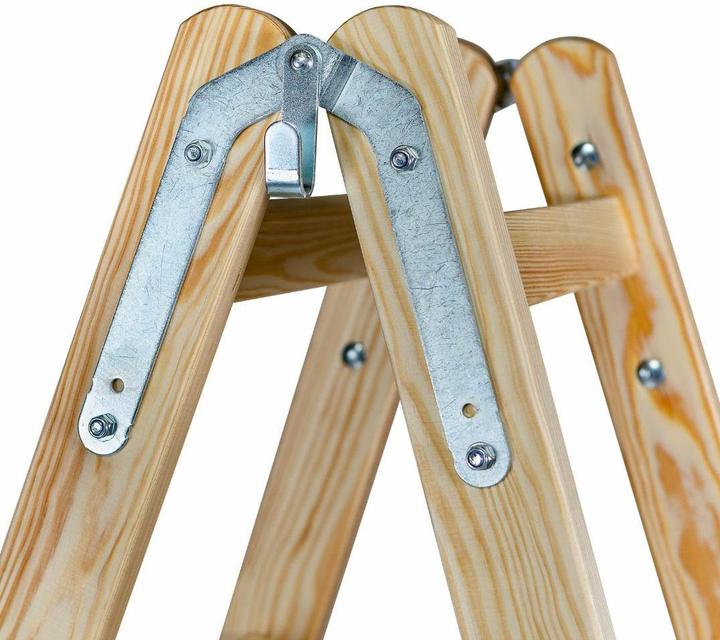 Actual product image Awtools DRABINA DREWNIANA 2x 4 STOPNI 150KG