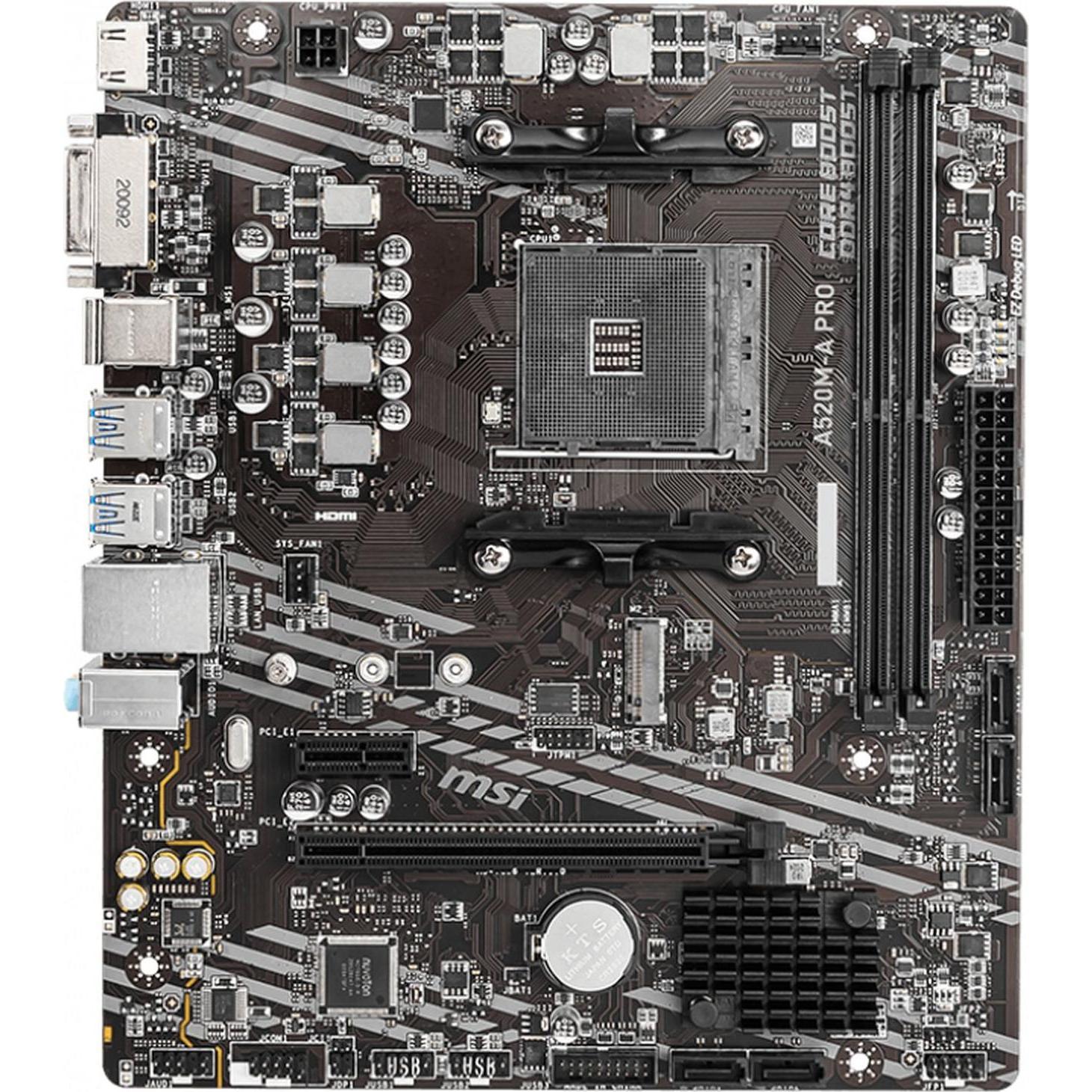 MSI A520M-A Pro (AM4, AMD A520, mATX), Scheda madre