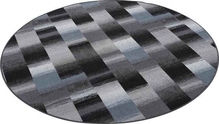 Actual product image Snapstyle Designer Velour Carpet Mystic Karo (Ø 100 cm)