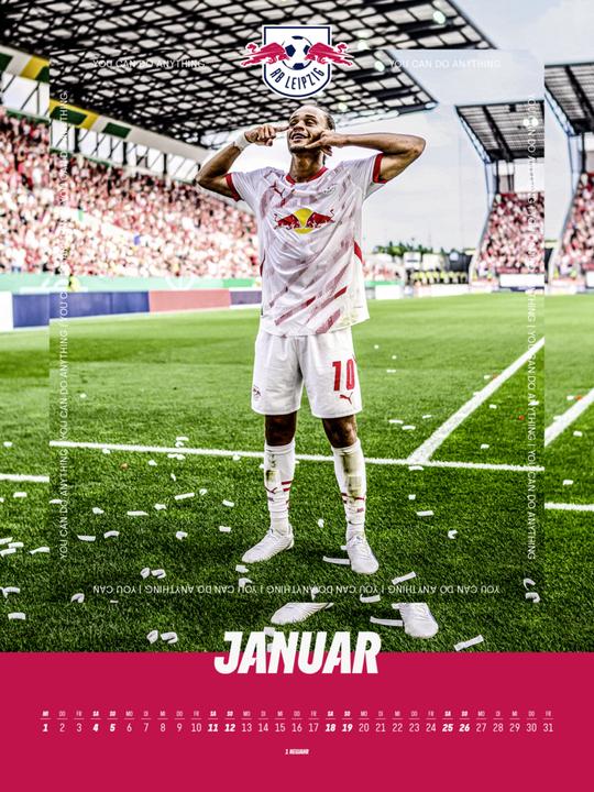 Actual product image RB Leipzig 2025 - Poster calendar (48 x 64 cm, Hardcover, German)