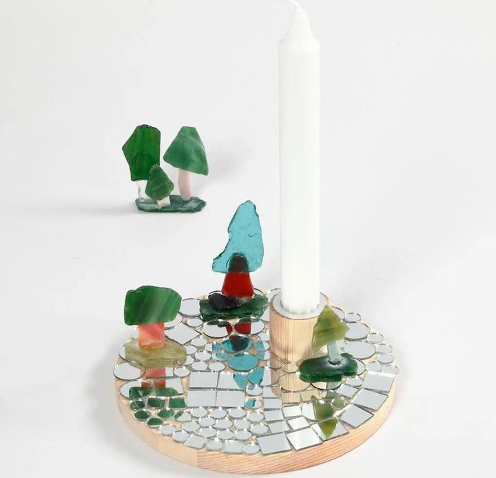 Productafbeelding Creativ Company Houten artikelkaarsenhouder Ø 16 cm 1 stuk (1,5 x 16 x 16 cm)