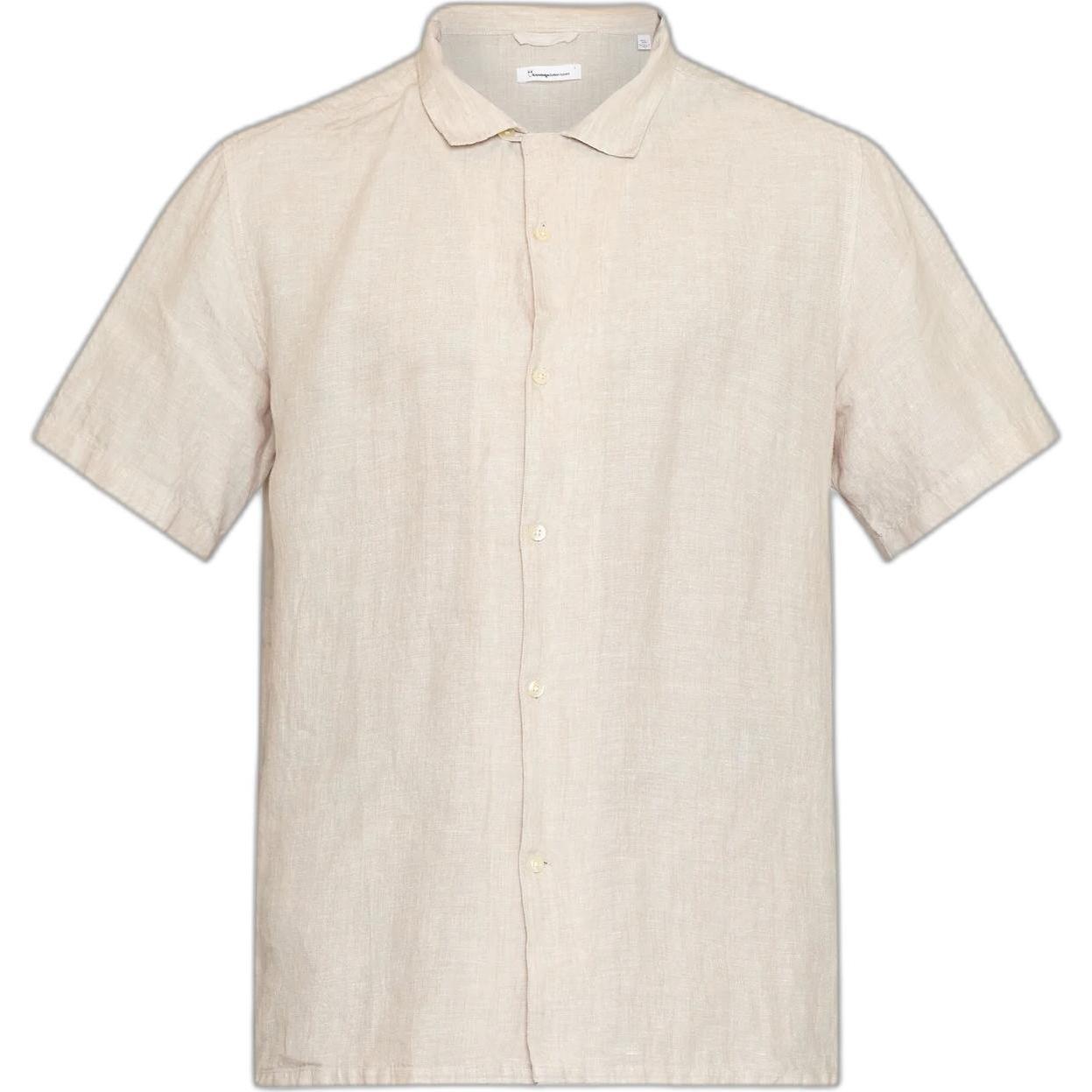 Knowledge Cotton Apparel, Herren, Hemd, Leinenhemd, Beige, (XL)
