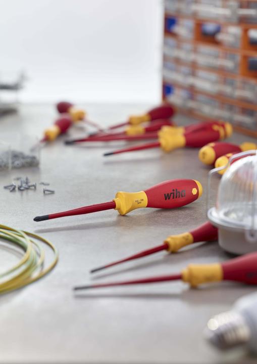 Productafbeelding Wiha SoftFinish elektrische slimFix set (Kruisvormig PZ, Phillipps kruissleuf (PH), Schroeven met sleufkop, TX)