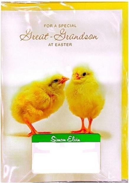 Simon Elvin - Carte de voeux FOR A SPECIAL GREAT GRANDSON AT EASTER (6 pcs)