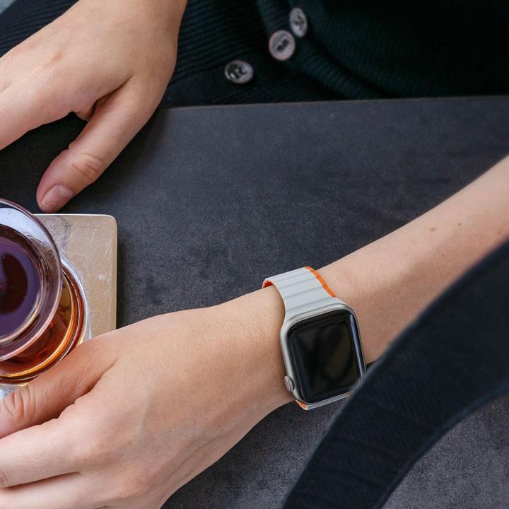 Actual product image Dux Ducis Magnetic Strap for Apple Watch SE, 8, 7, 6, 5, 4, 3, 2, 1 (41, 40, 38 mm) Strap (LD Versio (38 mm, 40 mm, 41 mm, Metal, Silicone)