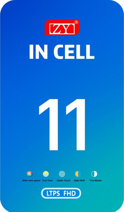 Immagine prodotto Zy Display Unit für iPhone 11, In-Cell IC Version, Schwarz (iPhone 11)
