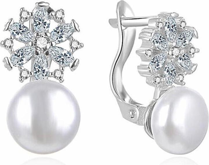 Immagine prodotto Moiss Elegante e raffinato náušnice s perlami e zirkony E0002566 (Argento)