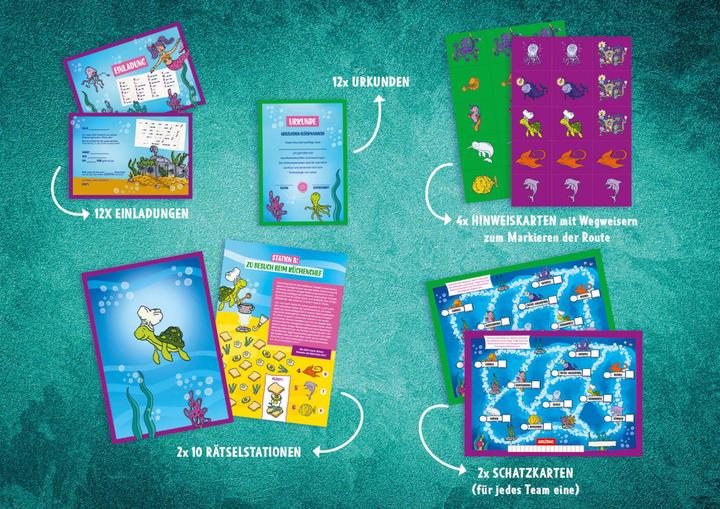 Immagine prodotto Set: Abenteuer Schnitzeljagd – Das Geheimnis der Meerjungfrauen (Tedesco, Linn'a Bergsträsser, 2023)