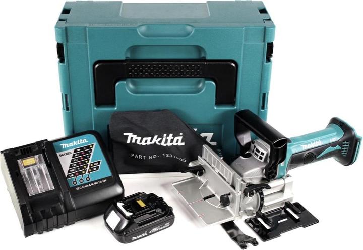 Productafbeelding Makita DPJ 180 RY1J 18 V Li-Ion accu groeffrees in Makpac + 1 x 1,5 Ah accu + lader